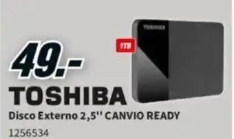 MediaMarkt Toshiba Disco Externo 2.5" promoção