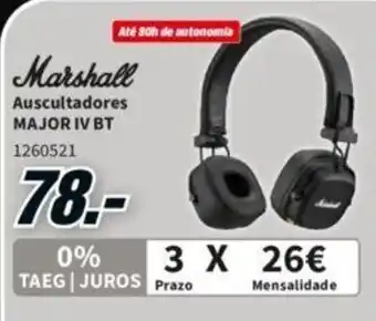 Marshall Auscultadores Major IV BT