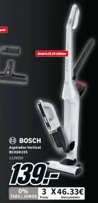 MediaMarkt Bosch Aspirador Vertical promoção