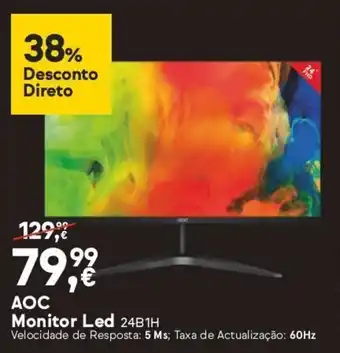 Worten AOC Monitor Led promoção