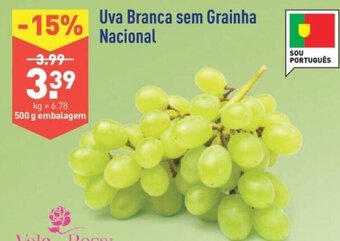 ALDI Uva Branca sem Grainha nacional promoção