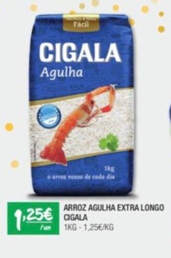 Arroz Agulha Extra Longo Cigala 1kg