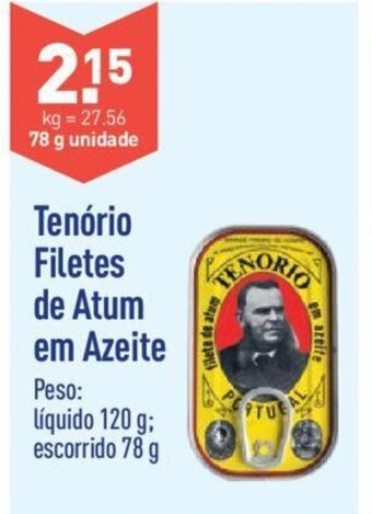 ALDI Tenorio Filetes de Atum em Azeite promoção