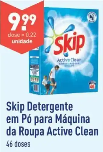 ALDI Skip Detergente em po para Maquina da Roupa Active Clean promoção