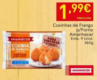 Recheio Nuggets de frango amanhecer promoção