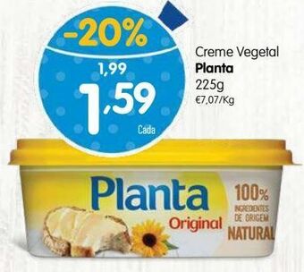 Minipreço Margarina vegetal planta promoção