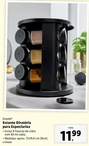 Lidl Porta temperos ernesto promoção