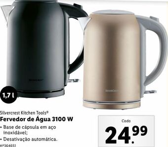 Lidl Chaleira elétrica silvercrest promoção