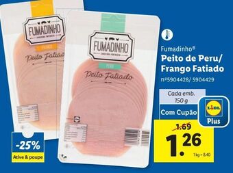 Lidl Peito de peru fumadinho promoção