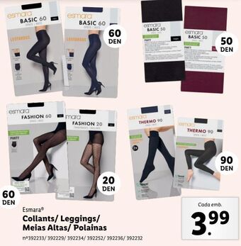 Lidl Leggings esmara promoção