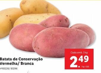 Lidl Batatas promoção