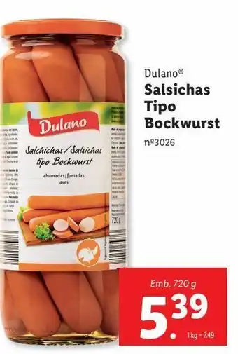 Lidl Salsichas cozidas dulano promoção