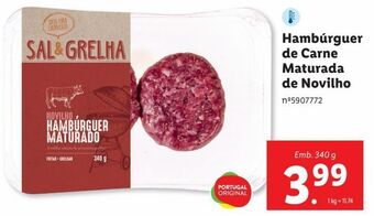 Lidl Hambúrguer bovino promoção