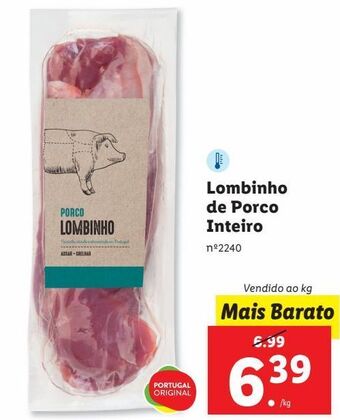 Lidl Lombo de porco promoção