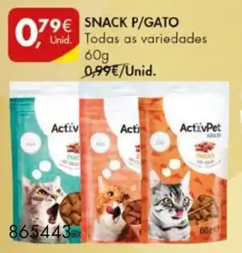 Pingo Doce ActivPet Snack P/Gato 60g promoção