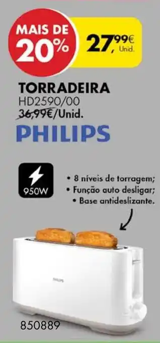Pingo Doce Philips Torradeira HD2590/00 promoção