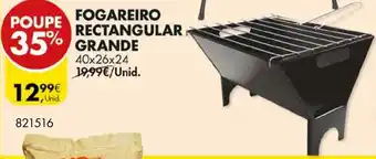 Pingo Doce Fogareiro Rectangular Grande 40x26x24 promoção