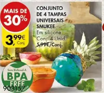 Conjunto de 4 Tampas Universais Smukee 4 Unid