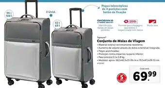 Lidl Conjunto de Malas de Viagem promoção