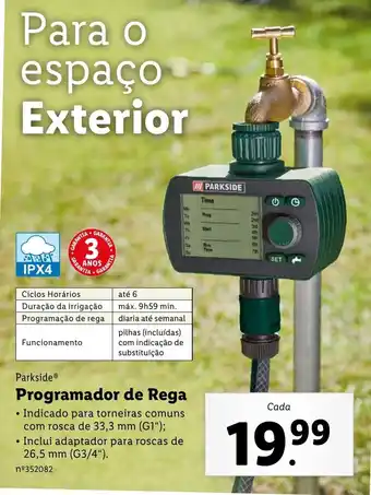 Lidl Programador de Rega promoção