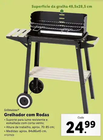 Lidl Grelhador com Rodas promoção