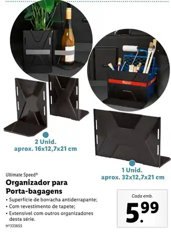 Lidl Organizador para Porta-bagagens promoção