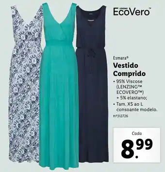 Lidl EcoVero Vestido Comprido promoção