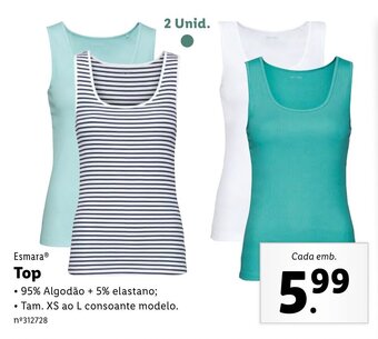 Lidl Esmara Top promoção