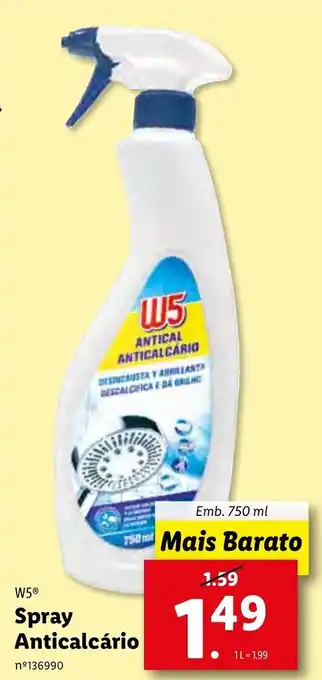 Lidl Spray Anticalcário 750ml promoção