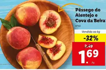 Lidl Pêssego Alentejo e Cova da Beira promoção