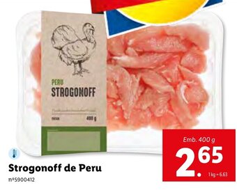 Lidl Strogonoff de Peru 400g promoção