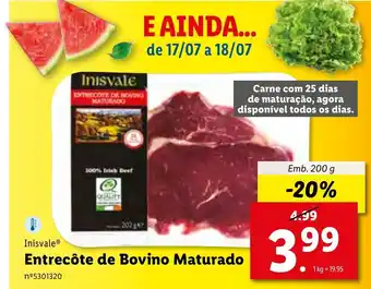 Lidl Entrecôte de Bovino Maturado 200g promoção