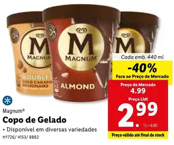 Lidl Copo de Gelado 440ml promoção