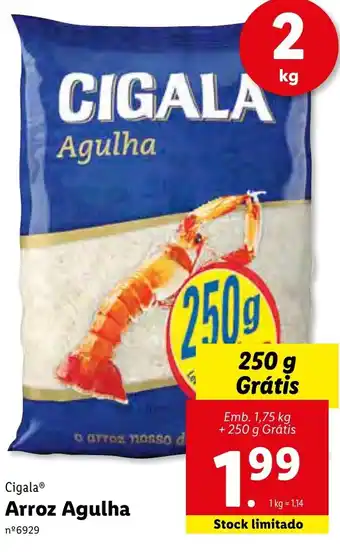 Lidl Arroz Agulha 250g promoção