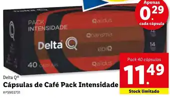 Lidl Cápsulas de Café Pack Intensidade 40 Cápsulas promoção