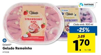 Lidl Gelatelli Gelado Remoinho 900ml promoção