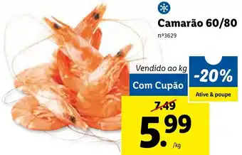 Camarão 60/80 com Cupão