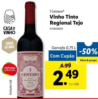 Vinho Tinto Regional Tejo 0,75L