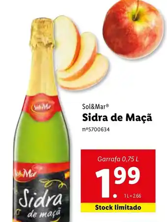 Lidl Sidra de Maçã 0,75L promoção