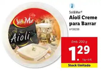 Lidl Aioli Creme para Barrar 200g promoção
