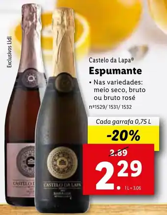 Lidl Castelo de Lapa Espumante 0,75L promoção