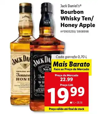 Jack Daniel's Bourbon Whisky Ten/Honey Apple 0,70L