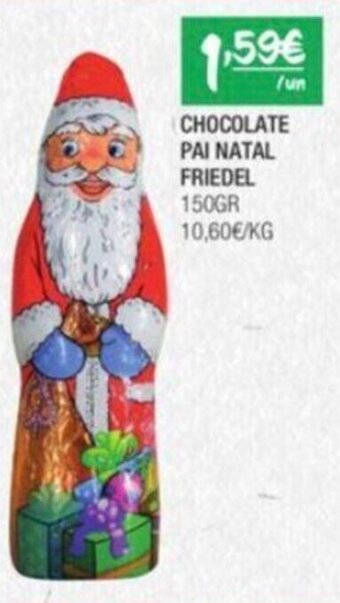 Spar Chocolate Pai Natal Friedel 150g promoção