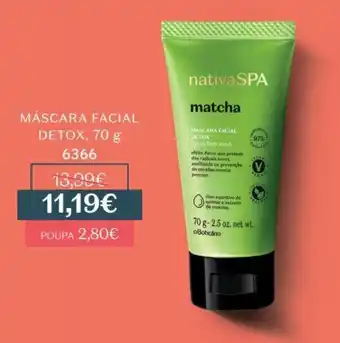 O Boticário Mascara Facial Detox 70g promoção