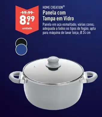 ALDI Panela com Tampa em Vidro promoção
