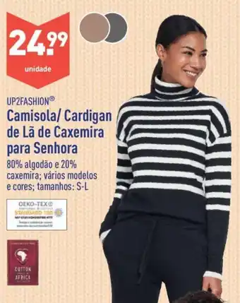 ALDI Camisola/ Cardigan de La de Caxemira para Senhora promoção
