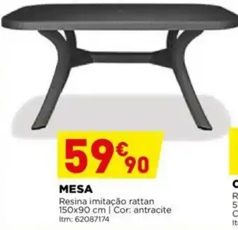Bricomarché Mesa 150x90cm promoção