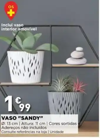 Bricomarché Vaso "Sandy" 11cm promoção