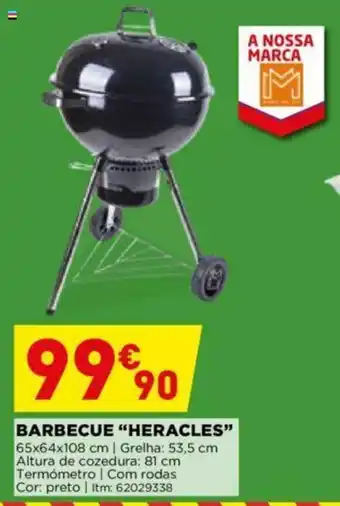 Bricomarché Barbecue "Heracles" 65x64x108cm promoção