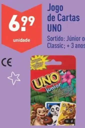 ALDI Jogo de Cartas UNO promoção